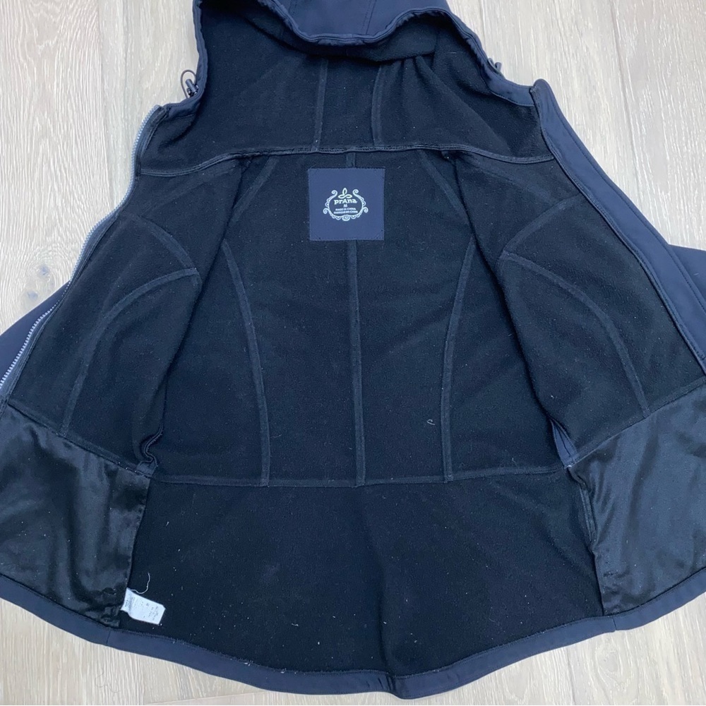 prAna Black Full Zip Fleece Lined Hooded Jacket - Picture 9 of 11